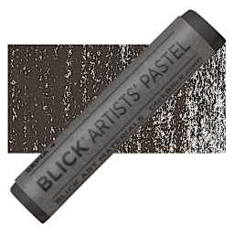 Blick Artists' Soft Pastel - Sepia 4 pastel and swatch