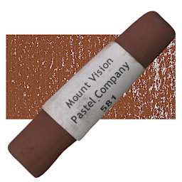 Mount Vision Handmade Pastel - Dark Brown 581 pastel and swatch