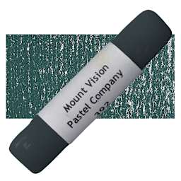 Mount Vision Handmade Pastel - Dark Green 392 pastel and swatch