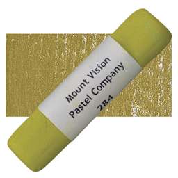 Mount Vision Handmade Pastel - Green Earth 284 pastel and swatch