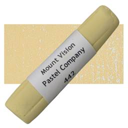 Mount Vision Handmade Pastel - Raw Sienna 442 pastel and swatch