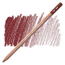 Caran d'Ache Pastel Pencil - Burnt Sienna pencil and swatch