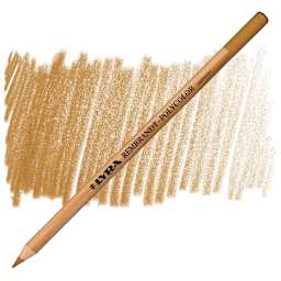 Lyra Rembrandt Polycolor Premium Oil-Based Colored Pencil - Brown Ochre pencil and swatch