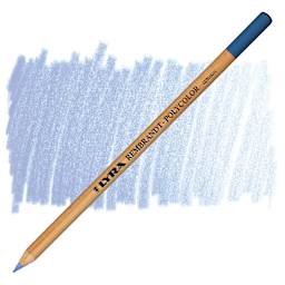 Lyra Rembrandt Polycolor Premium Oil-Based Colored Pencil - Smalt Blue pencil and swatch