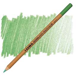 Lyra Rembrandt Polycolor Premium Oil-Based Colored Pencil - French Green pencil and swatch