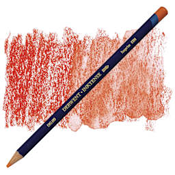 Derwent Inktense Pencil - Tangerine pencil and swatch