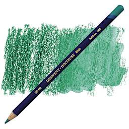 Derwent Inktense Pencil - Teal Green pencil and swatch