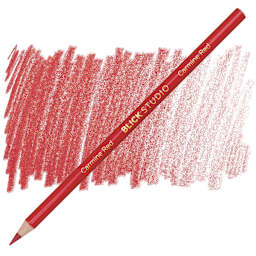 Blick Studio Artists' Colored Pencil - Carmine Red pencil and swatch