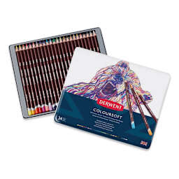 Derwent Coloursoft Pencil Set - Assorted Colors, Set of 24