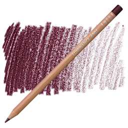 Caran d'Ache Luminance Colored Pencil - Crimson Aubergine pencil and swatch