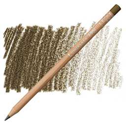 Caran d'Ache Luminance Colored Pencil - Raw Umber pencil and swatch