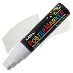 Artline Poster Markers - 12 mm Tip, White marker and swatch