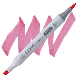 Copic Ciao Double Ended Marker - Begonia Pink RV14 marker and swatch