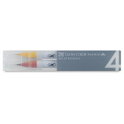 Zig Clean Color Real Brush Pen Set - Pure Colors, Set of 4