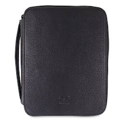 Zippered Marker Storage Case - Side view of closed case showing handle