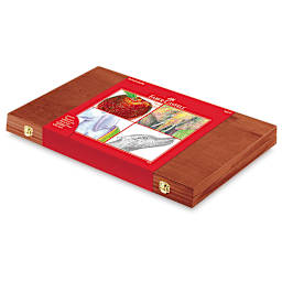 Faber-Castell Young Artists' Essentials Gift Set - Wood case closed with label