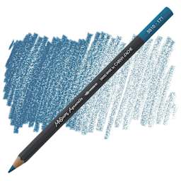 Caran D'Ache Museum Aquarelle Pencil - Turquoise Blue pencil and swatch