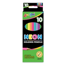 Liqui-Mark Neon Colored Pencils  - Front of package of Set of 10