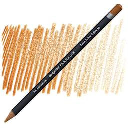 Derwent ProColour Colored Pencil - Burnt Yellow pencil and swatch