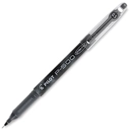 Pilot P-500/P-700 Gel Rollers - Angled view of black roller
