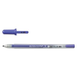 Sakura Gelly Roll Moonlight Pen - Pastel Periwinkle, Bold Point with cap off