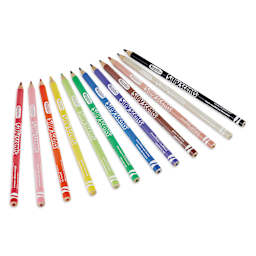 Crayola Silly Scents Colored Pencils - Set of 12, Smash Ups, colored pencils fanned out