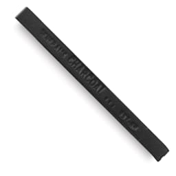 General's Compressed Charcoal - 6B, Pkg of 12, single stick laid out