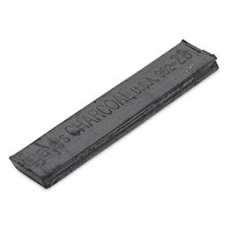 General’s Jumbo Compressed Charcoal - 2B, Box of 6 Sticks, single stick laid out