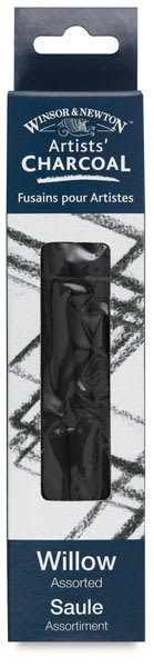 Willow Charcoal, Pkg of 3 Sticks (Outside of Packaging)