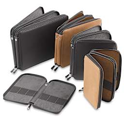 Speedball Classic Leather Pencil Cases - Assorted sizes and colors of pencil cases