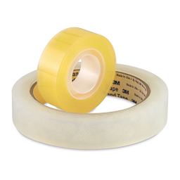 3M Highland Transparent Tape - 1" and 3" core tape rolls shown together
