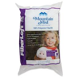 Mountain Mist Fiberloft Polyester Stuffing - Front view of package