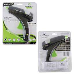 Surebonder Specialty Series Cordless Dual Temp Glue Gun, front and back of the packaging. 