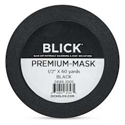 Blick Premium Masking Tape - Black, 1/2" x 60 yds - front