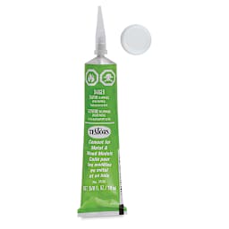 Testors Cement for Wood & Metal - Tube upright with Cap adjacent
