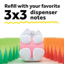 Refill with your favorite 3" x 3" dispenser notes