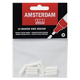 Amsterdam Acrylic Marker Replacement Nibs - 4 mm, Pkg of 10 - front of packaging