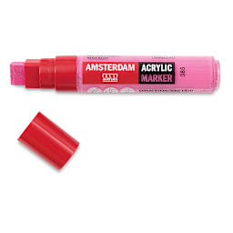Amsterdam Acrylic Markers - 15 mm nib Quinacridone Rose Light marker uncapped