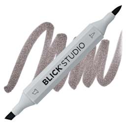 Blick Studio Brush Marker - Warm Gray 70% marker and swatch