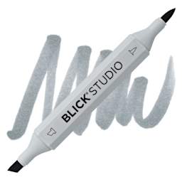 Blick Studio Brush Marker - Basic Gray 4 marker and swatch
