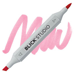 Blick Studio Brush Marker - Coral Pink marker and swatch