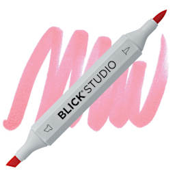 Blick Studio Brush Marker - Peach marker and swatch