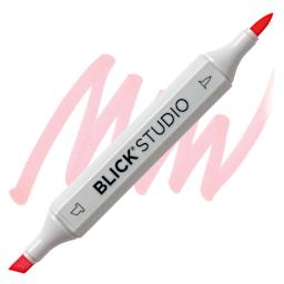 Blick Studio Brush Marker - Bubble Gum Pink marker and swatch