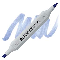 Blick Studio Brush Marker - Periwinkle marker and swatch