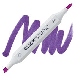 Blick Studio Brush Marker - Violet marker and swatch