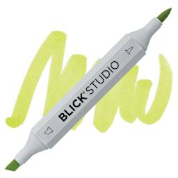 Blick Studio Brush Marker - Lime marker and swatch