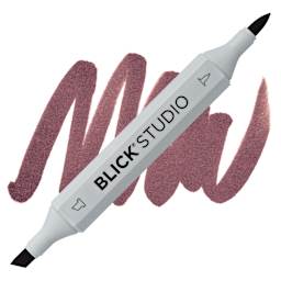 Blick Studio Brush Marker - Dark Umber marker and swatch