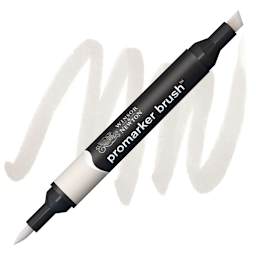 Winsor & Newton Promarker Brush Marker - Warm Grey 1 marker and swatch
