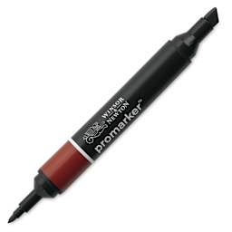 Winsor & Newton Promarker - Firebrick (Marker with caps off)