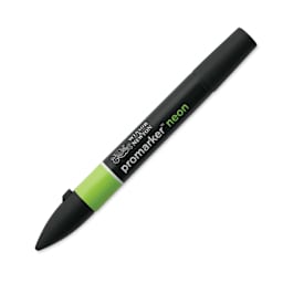 Winsor & Newton Neon ProMarker - Luminous Yellow, caps on